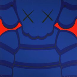 What Party – Blue by KAWS at Hamilton-Selway Fine Art