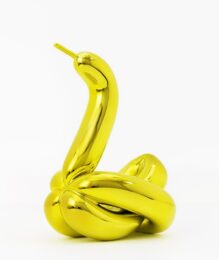 Yellow Balloon Swan by Jeff Koons at Hamilton-Selway Fine Art