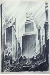 Columbus Circle by Arnold Rönnebeck at Catherine Burns Fine Art