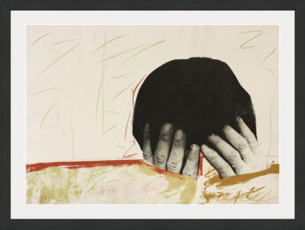 El Pensador (The Thinker), hand signed lithograph, 1975 by Rafael Canogar at GallArt.com