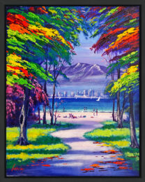 Eliat (framed original painting on canvas), 2016 by Janos Kardos at GallArt.com
