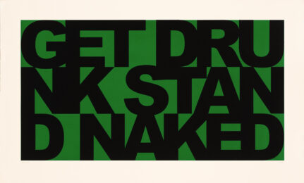 Get Drunk Stand Naked by Kenny Hunter at peacock: a workshop for art