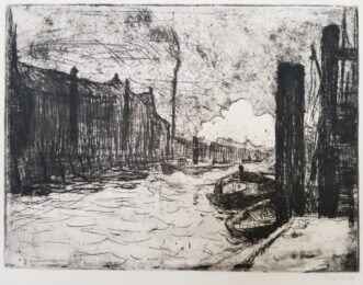Hamburg, Freihafen (Hamburg Harbor) by Emil Nolde at Catherine Burns Fine Art
