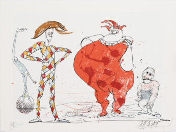 Harlequin 2 by Ralph Steadman at peacock: a workshop for art
