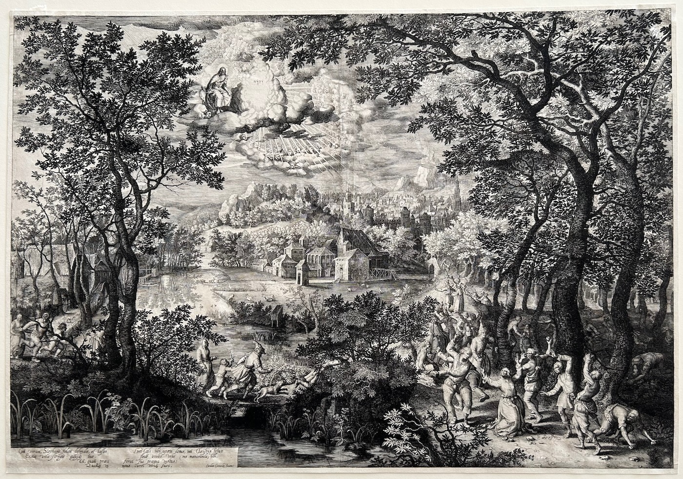 Landscape with the Martyrdom of St. Stephen by Schelte Adams Bolswert