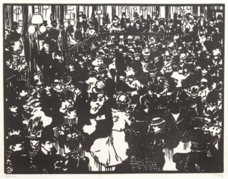 Le Bal Bullier by Jean-Emile Laboureur at Catherine Burns Fine Art