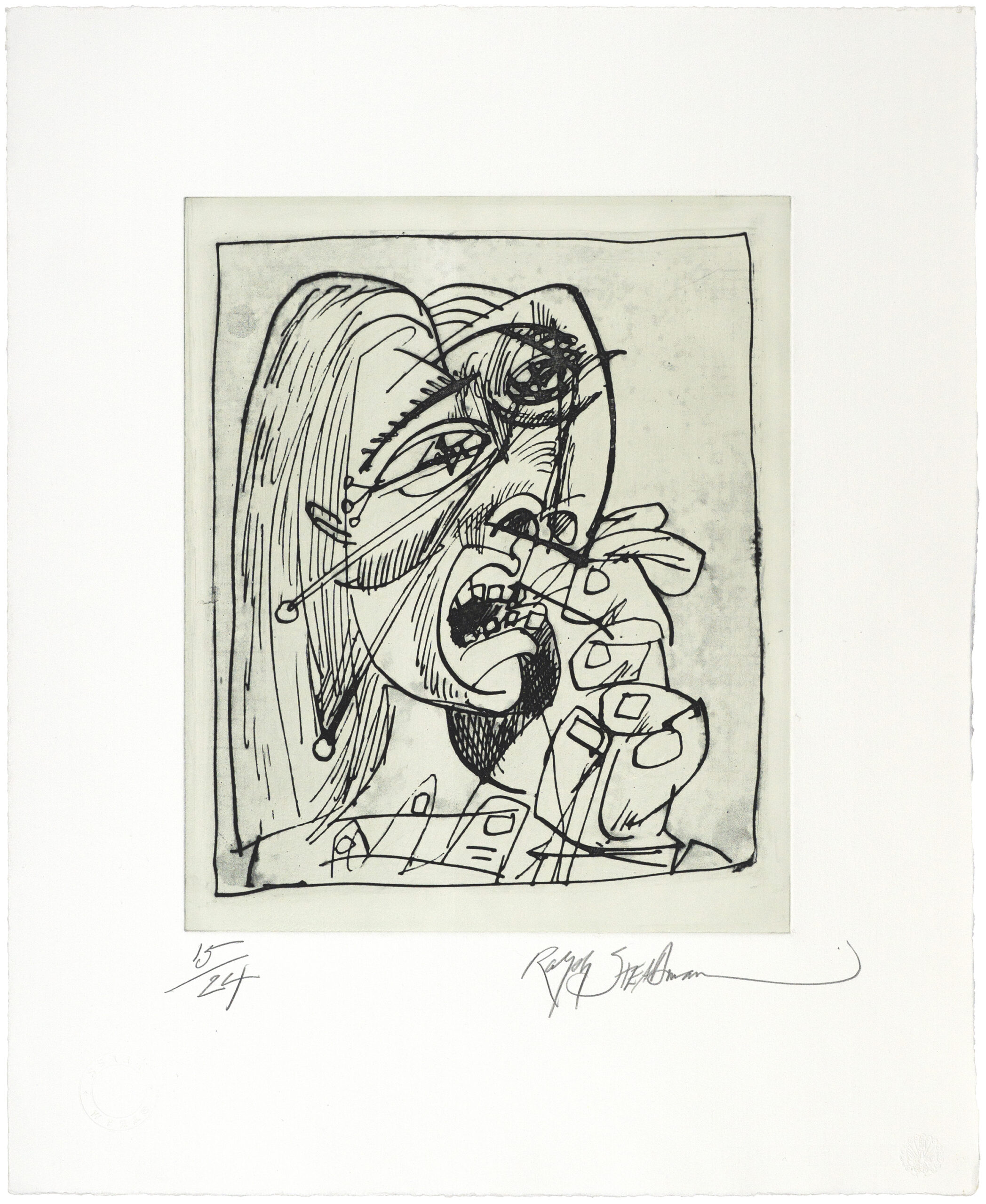 Weeping Woman by Ralph Steadman