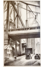 Under the Bridge by Louis Lozowick at Catherine Burns Fine Art