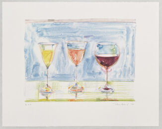 Wine Glasses, from The Physiology of Taste by Wayne Thiebaud at Leslie Sacks Gallery