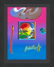 Without Borders #9 (unique mixed media on paper), 2009 by Peter Max at GallArt.com