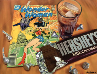Wonder Woman (large signed giclee on canvas), 2010 by Doug Bloodworth at GallArt.com