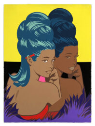 Betty (B), large hand signed screen print by Jordan Nickel (Pose) at GallArt.com