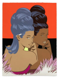 Betty (D), large hand signed screen print by Jordan Nickel (Pose) at GallArt.com