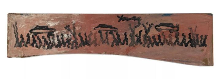 Celebration (large original painting on wood) by Purvis Young at GallArt.com