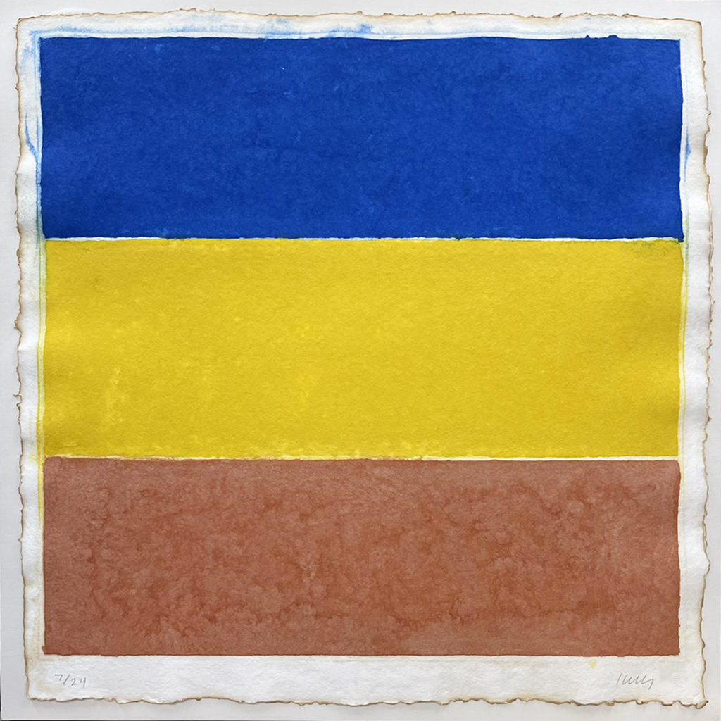 Colored Paper Image XVI (Blue/Yellow/Red) by Ellsworth Kelly