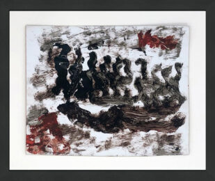 Congregation (original mixed media on paper) by Purvis Young at GallArt.com
