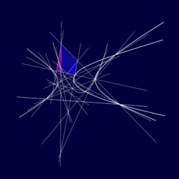 Construction of a Conic from Five Points by Clifford Singer at iMuseum Vegas