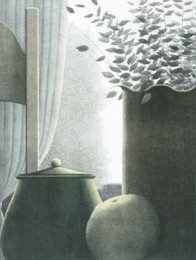 Curtains and leaves by Robert Kipniss at ebo Gallery
