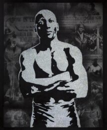 Jack Johnson by Fab 5 Freddy at LeRoy Neiman Center for Print Studies