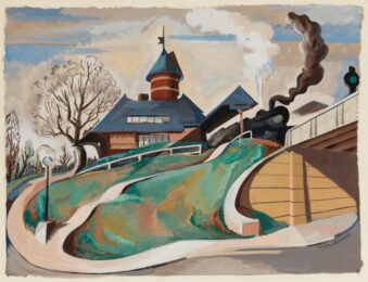 Late Departure by Benton Murdoch Spruance at Catherine Burns Fine Art