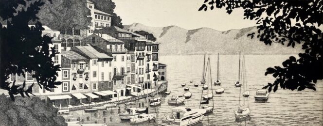 Portofino Harbor by Deann Prosia at ebo Gallery
