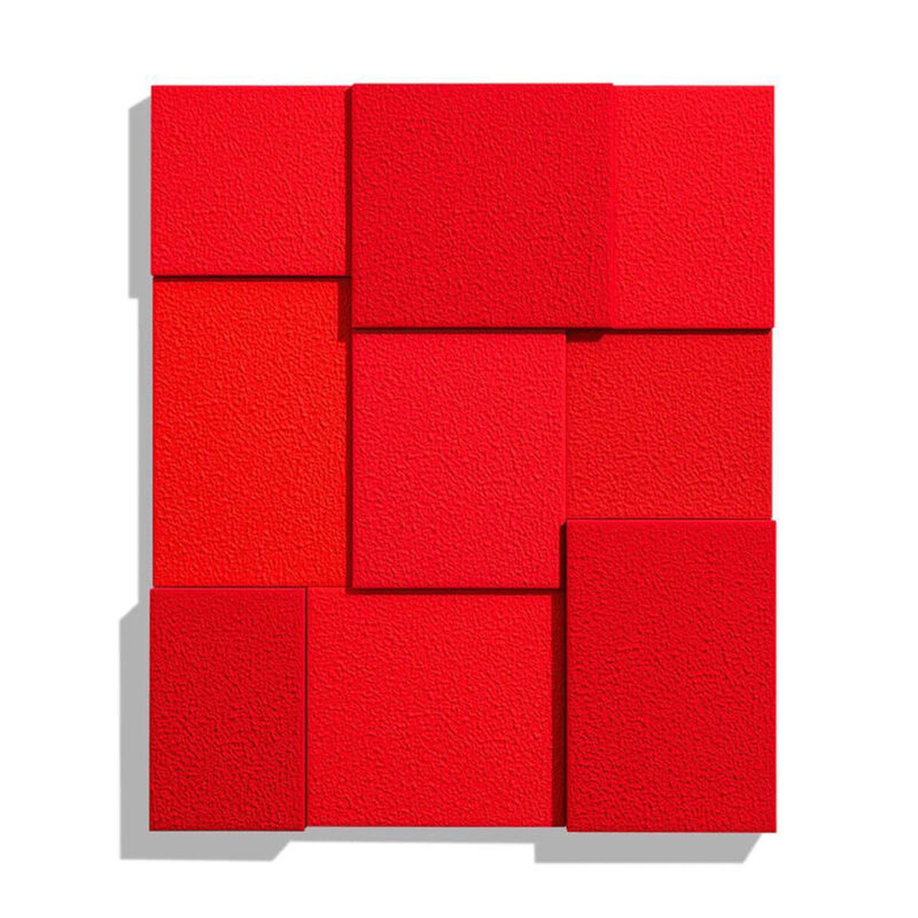 Red, Nine Times by Peter Halley