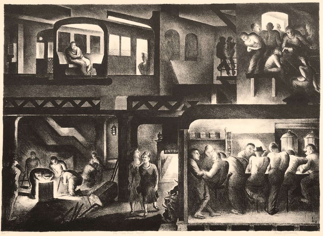The People Work : Morning, Noon, Evening, Night by Benton Murdoch Spruance