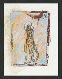 Solitary (original mixed media on paper) by Purvis Young at GallArt.com