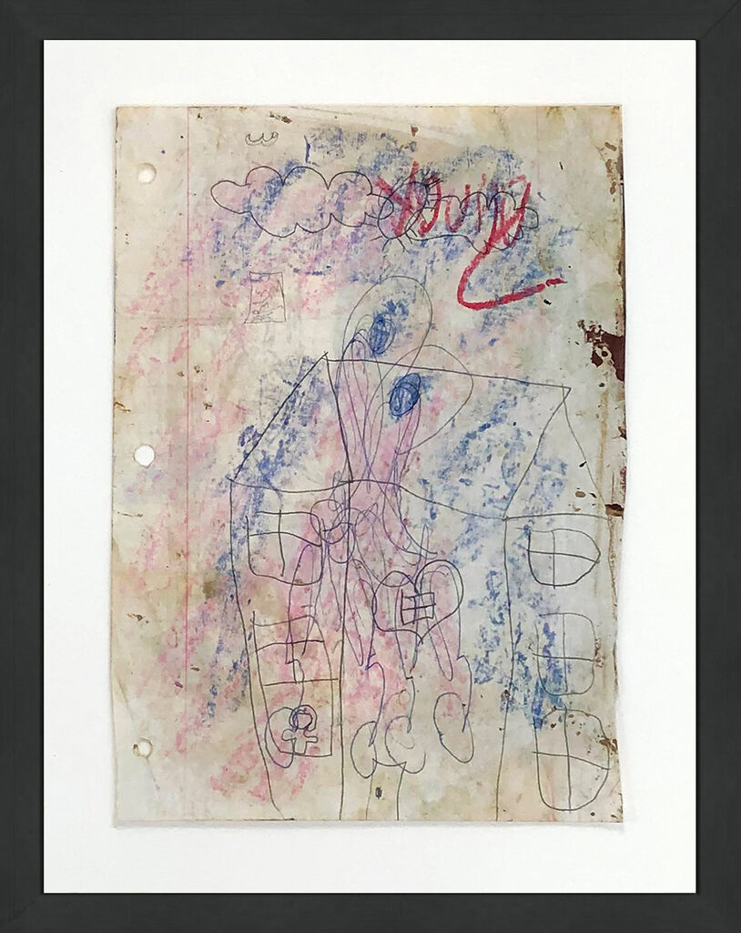 Home Sweet Home (original mixed media on paper) by Purvis Young