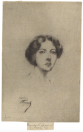 A French Girl by Theodore Roussel at Sylvan Cole Gallery