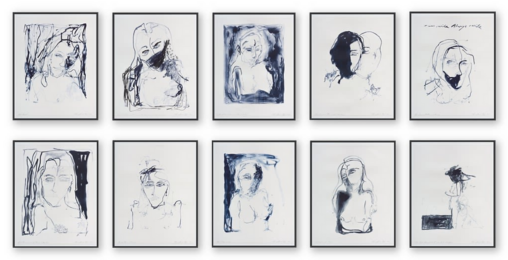 A Journey To Death (Full Portfolio of 10 Prints) by Tracey Emin at Clifton Gallery