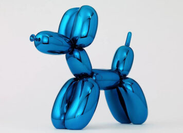 Balloon Dog (Blue) by Jeff Koons at Clifton Gallery
