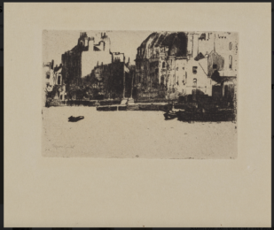 Chelsea Palaces (black-and-white version) by Theodore Roussel at Sylvan Cole Gallery