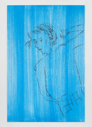 Girl Now Meets Girl Then (19) by Rose Wylie at Rene Schmitt Druckgraphik