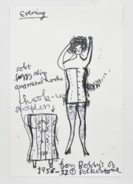 Girl Now Meets Girl Then (21) by Rose Wylie at Rene Schmitt Druckgraphik