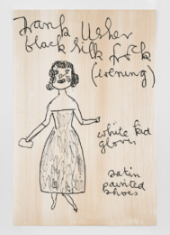 Girl Now Meets Girl Then (22) by Rose Wylie at Rene Schmitt Druckgraphik