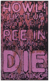 Howl by Mel Bochner at Krakow Witkin Gallery