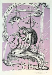 Les Songes Drôlatiques de Pantagruel, Planche XIII by Salvador Dalí at Epicentrum Art Gallery