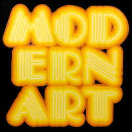 Neon Yellow Modern Art (large original painting) by Ben Eine at GallArt.com
