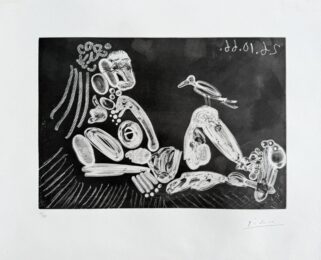 Pablo Picasso – Femme à l’oiseau by Pablo Picasso at Epicentrum Art Gallery