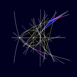 Parabola with Respect to Trisectrix of Maclaurin by Clifford Singer at iMuseum Vegas