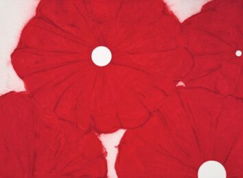 Red Poppies by Donald Sultan at Michael Lisi/Contemporary Art