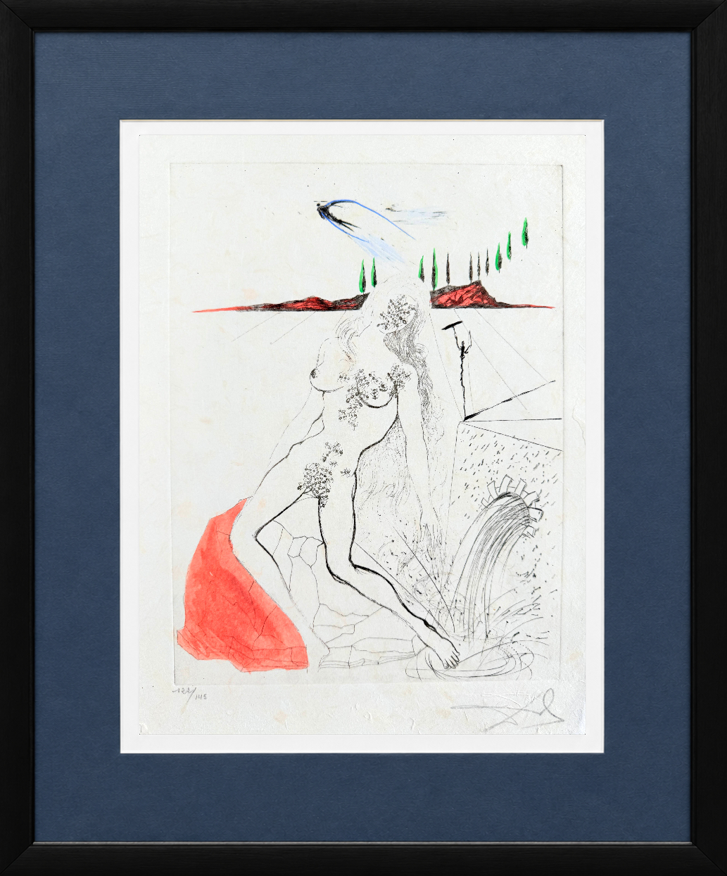 Salvador Dali – Femme à la fontaine (Woman at the Fountain) by Salvador Dalí