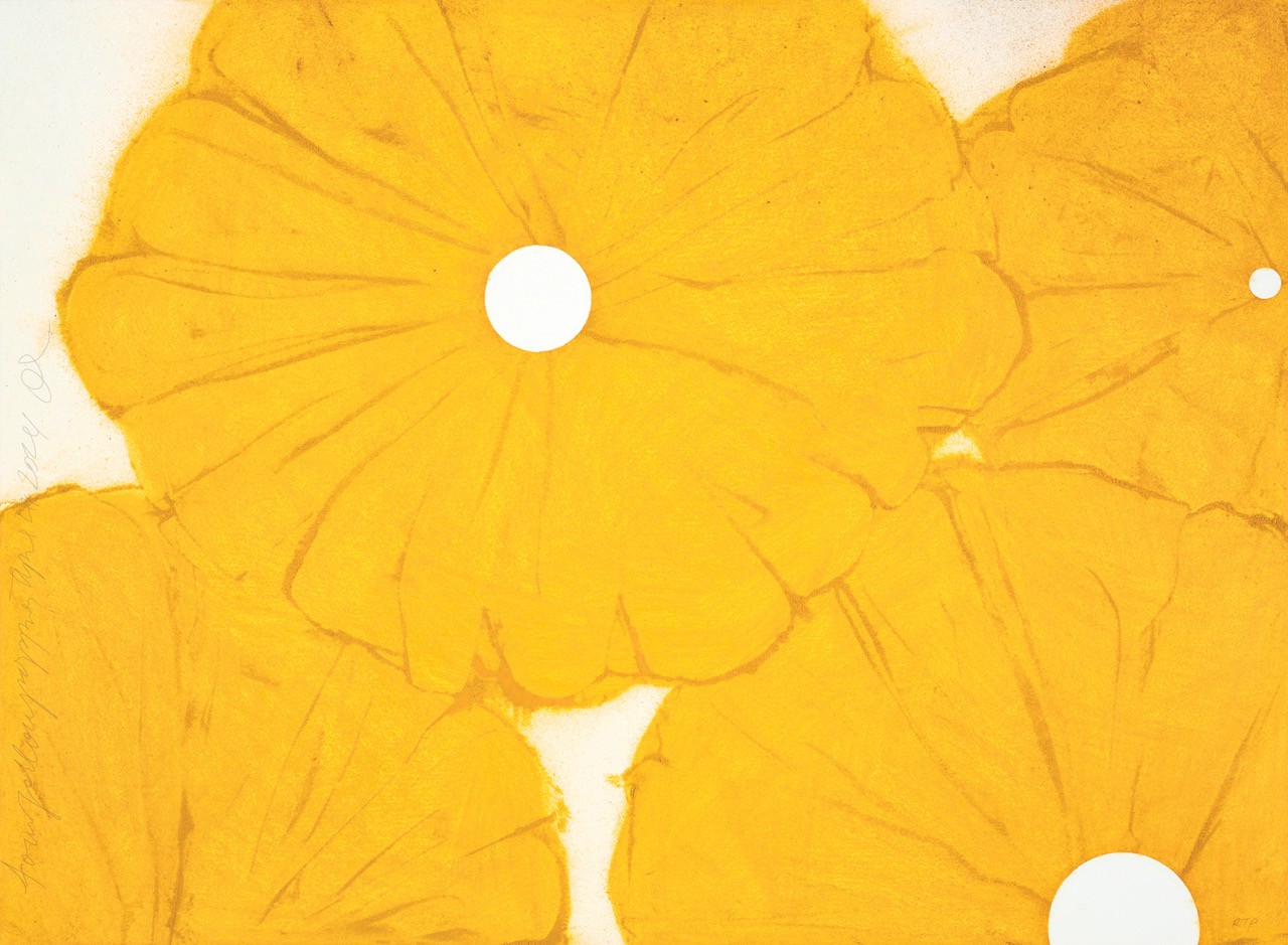 Yellow Poppies by Donald Sultan