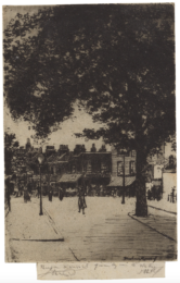 The Sign of the White Horse, Parson’s Green by Theodore Roussel at Sylvan Cole Gallery