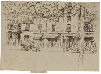 The Street, Chelsea Embankment by Theodore Roussel at Sylvan Cole Gallery