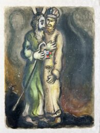 Then the Lorde sayde unto Aaron, ‘Goe meete Moses in the wilderness.’ by Marc Chagall at Epicentrum Art Gallery