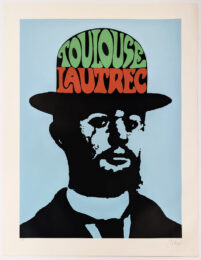 Toulouse Lautrec (Blue), large hand signed serigraph by Peter Max at GallArt.com