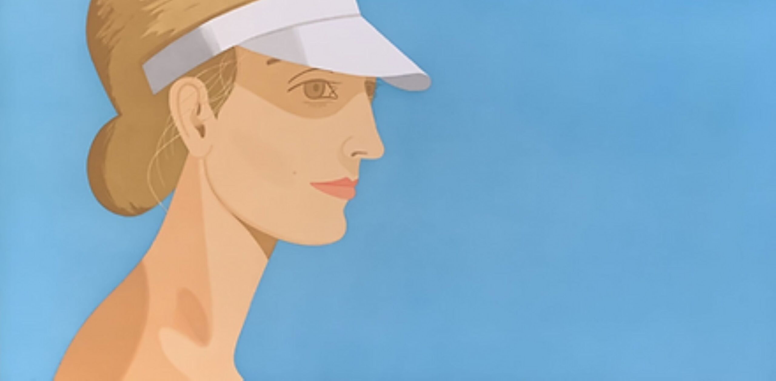 White Visor by Alex Katz