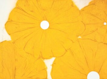 Yellow Poppies by Donald Sultan at Michael Lisi/Contemporary Art